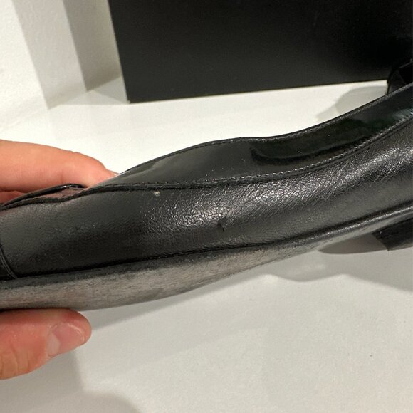 Chanel Black Leather Ballet Flats w/CC Logo Size 36 - Picture 6 of 8